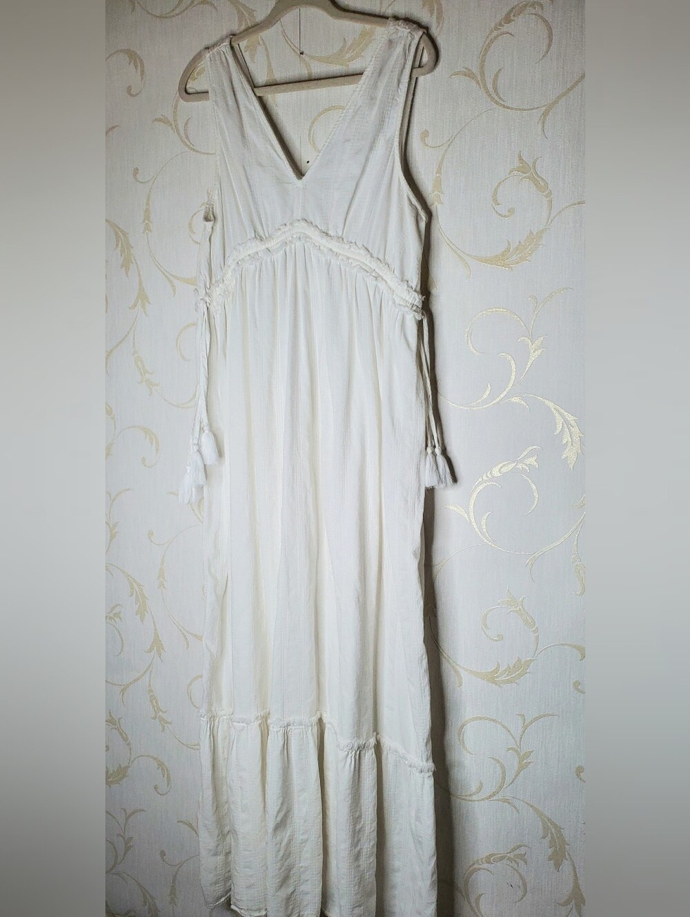 True Craft Originals Beautiful White Maxi Dress XL